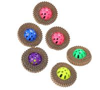 Angoily 6 Pièces Mâcher pour Chat en Papier Ondulé avec Balle en Plastique et Clochette, Interactif Léger pour Chats D'intérieur, Favorise la Propreté Dentaire Liens Affectifs Couleur