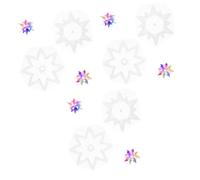Angoily 6 Pièces Moule Silicone Flocon de Époxy Souple et Réutilisable Kit pour Décoration DIY Noël Moule Résine Transparent Facile à Démouler Cadeau Hiver Maison