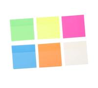 Angoily 6 pièces Notes Autocollantes Transparentes Auto Adhésives Réutilisables pour École Bureau et Maison