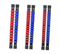Angoily 6 pièces Organisateur de Supports Douilles Plastique et Porte Rails Portable pour Boîte à Outils Clips Sécurisés avec Roulements à Billes Rangement Compact et Professionnel