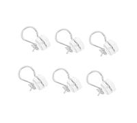 Angoily 6 Pièces Pearl Ear Clip Base Non Pierced Diy Earring Making Accessory Invisible Lightweight For Women