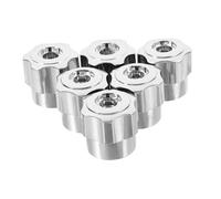 Angoily 6 pièces Poignée Robinet Aluminium Poignée Manivelle Ergonomique pour Robinet de Chaud et Froid Remplacement Polyvalent pour Usage Domestique et Commercial