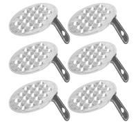 Angoily 6 pièces Racloir Inox Portable pour Nouilles Froides et Gelée Outil Ergonomique Antidérapant Ustensile Cuisine Compact