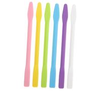 Angoily 6 Pièces Silicone Stirring Rods For Facial Masks Flexible Cosmetic Mixing Sticks DIY Makeup Tools Couleur Aléatoire