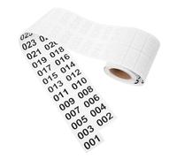 Angoily 6 Rouleaux Étiquettes Numérotées Autocollantes Stickers Adhésifs Sécurisés pour Numérotation Entrepôt et Bureau Résistantes et Faciles à Coller