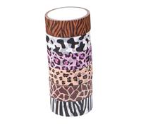 Angoily 6 rouleaux Ruban Adhésif Décoratif Animaux Washi Tape Adhésif Motifs Jungle pour Scrapbooking Journal Créatif Bricolage et Décoration