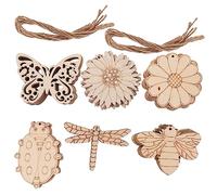 Angoily 60 Pièces Découpes pour Diy Formes Variées Fleurs Insectes Légères et Durables Accessoires Créatifs pour Décoration et