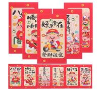 Angoily 60 Pièces enveloppe de l'argent chanceux Enveloppes rouges du nouvel an du festival