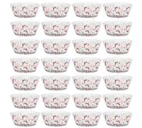 Angoily 600 pièces Caissettes à Cupcakes Noël Bonhomme Papier Caissettes Muffins Résistantes et Antiadhésives pour Fêtes Mariages et Desserts de Noël