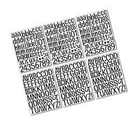 Angoily 6feuilles Lettres Autocollantes Sticker Mural Alphabet Décoration Chambre Autocollant Adhésif Stickers Lettres faire Soi-même