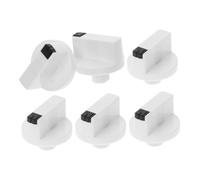 Angoily 6pièces Bouton De Brûleur Blanc Bouton De Commutateur De Four De Remplacement De Cuisinière à Gaz Pour Chauffe-eau Et Appareils