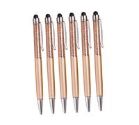 Angoily 6pièces Cristal avec Paillettes Stylet Diamant pour Écran Tactile Métal pour École Bureau Papeterie