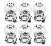 Angoily 6pièces Distributeur de Bonbons Miniature Plastique Lot de Mini Distributeurs Automatiques pour Friandises comme Présentoir de Table ou Contenant de Cadeau Invité