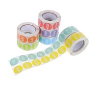 Angoily 7 rouleaux Étiquettes Autocollantes Jours Semaine Colorées Adhésifs pour Organisation Alimentaire et Hebdomadaire Autocollants Amovibles Résistants pour et Planification