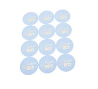 Angoily 72 Pièces Autocollants Révélation de Genre Autoadhésifs Team Boy Girl Ronds pour Fête Garçon Fille Shower