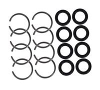 Angoily 8 ensembles Kit Bagues de Retenue et Joints Toriques pour Clé à Chocs Anneaux Robustes et Résistants pour Douilles Accessoires de Maintien Compatibles Clés Électriques et