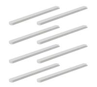 Angoily 8 Pièces Adhesive Drawer Slides With Quiet Ball Bearing Rollers Moisture Resistant Plastic Slide Tracks For Cabinets And Furniture Easy DIY Replacement