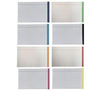 Angoily 8 Pièces Bloc-notes A6 Papier Épais à Lignes Larges Détachable Carnet pour Bureau et Étudiants Feuilles Claires Empêchant la Fuite D'encre