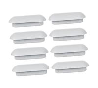 Angoily 8 Pièces Butoirs pour Siège de Toilette en Ldpe et Eva Antidérapants, Design Élégant, Faciles à Nettoyer, Accessoires Wc Universels pour Salle de Bain