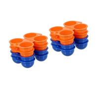 Angoily 8 Pièces carton d'oeufs Pallette en plastique plateaux en plastique valise légère egg box réfrigérateur œufs cas d'oeufs en plein air support de stockage d'oeufs plier récipient