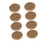 Angoily 8 Pièces Cross Stitch Wooden Chips Round Unfinished Wood Blanks For Diy Bookmarks Necklaces Crafts