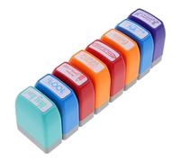 Angoily 8 pièces Lot de Colorés pour Enseignants Set Dauto Encreurs pour Évaluation Scolaire pour Notation et Encouragement des Élèves Accessoires Scolaires Pratiques et Colorés pour