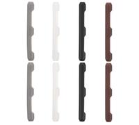 Angoily 8 pièces Soft Silicone Eyeglasses Ear Grips Non-slip Temple Tips For Secure Fit And Ear Protection Comfortable Small Glasses Holders For Sports Office And Travel