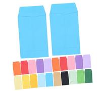 Angoily 80 pièces Lot de Enveloppes Petites Colorées pour Économies Enveloppes Budget Papier Résistant Décoratives pour Billets et Petits Objets Format