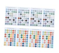 Angoily 8Feuilles Autocollants Ronds Colorés De Gommettes Adhésives Couleurs Pastel Étiquettes Circulaires Pour École Et Autocollants