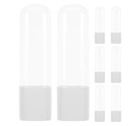 Angoily 8pièces Boîte de Rangement Compacte pour Embouts Irrigateur Buccal Organisateur Étanche et Anti-poussière pour Embouts Flosser Conteneur de Voyage Hygiénique pour Soins Dentaires