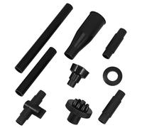 Angoily 9 Pièces Kit de Buses de Fontaine pour Aquarium Noir Embouts Adaptateurs pour Pompe Effet Fontaine Champignon Décoratif pour Bassin pour Hydroponie et Jardin Extérieur