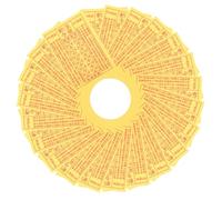 Angoily 900 Pièces de Papier Jaune Brûlant pour Culte Ancestral Papier de Sacrifice Traditionnel pour Funérailles et Offrandes Rituelles