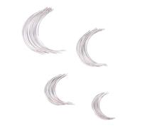 Angoily 96 pièces Aiguilles Courbes C Type pour Couture Main pour Sellerie Réparation Tissus Tapis et Perruques Aiguilles à Œil Faciles à Utiliser