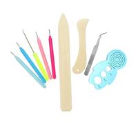 Angoily 9pièces Kit De Outils De Quilling à Fentes avec Stylo à Aiguille pour Fleurs Papier De Quilling pour Loisirs Créatifs