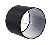 Angoily Abat Jour Cylindrique Lin Noir Protection Lampe de Bureau et Salon Design Moderne pour Intérieur Facile à Installer Compatible Lampe de Table et Lampadaire