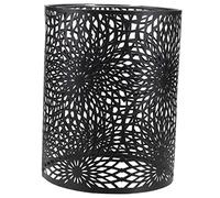 Angoily Abat Jour Cylindrique Noir Mat Moderne et Creux pour Lampe de Table et Bureau Facile à Installer et Décoratif pour Chambre et Salon