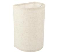 Angoily Abat-Jour Demi-Rond en Tissu de Lin pour Lampe de Table ou Lampadaire Petit Abat-Jour Décoratif Housse de Rechange en Fine Toile de Lin Adapté pour Lampe de Bureau