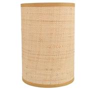 Angoily Abat-Jour En Rotin Tissé Couverture De Lumière Rotin Panier Lustre Abat-Jour Suspension Abat-Jour Cylindre Abat-Jour Pour Lampe De Table Lampadaire E27/E14