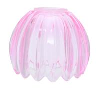 Angoily Abat-jour en Verre Tulipe, Abat-jour Lampe, Trou de 4,2cm, Rose, Transmission Lumière, Construction Lisse et Sûre, pour Tous les Membres du Foyer, Espaces Modernes et Réunions