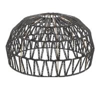 Angoily Abat-jour Rétro en Papier Tissé pour Lampe de Plafond, Décoration Chic et Délicate, Facile à Utiliser, Longue Durée, Style Vintage Noir pour Salon ou Restaurant