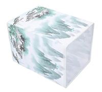 Angoily Abat-jour Rétro en Tissu à Motifs Paysagers Chinois pour Lampe de Table et Lampadaire, Matériau Fer et Tissu, Décoration Intérieure, Usage Domestique