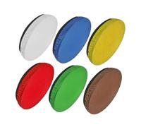 Angoily Abat-Jour Rond à Flash 18 Cm 6 Couleurs pour Lampe Photo, Diffuseur Élastique, Éclairage Photographique Doux, Usage Studio et Reportage, Flexible, Blanc Jaune Rouge Bleu Marron