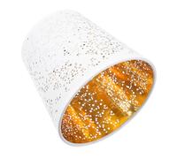 Angoily Abat-jour Tissu Blanc Creux Accessoire Décoratif pour Lampe Intérieur Facile à Installer Protège la Lumière et Crée une Ambiance Chaleureuse