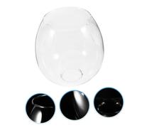 Angoily Abat Jour Verre Main pour Suspension Globe Lumineux Ovale Transparent Remplaçant Abat Jour de Lampe et Décoratif pour Intérieur