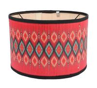 Angoily Abat-Jour Vintage en Bambou Motif Ethnique Européen Suspendre ou Plafonnier Diamètre Moyen Design Artisanal Naturel Abat-Jour de Lampe Suspendue Décoratif Lumière Douce et