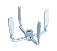 Angoily Accessoire Mélangeur pour Bétonnière - Tête de Malaxage Double Lame Plate - Acier Inoxydable Solide - 1 Pièce - Compatible Perceuse Électrique pour Malaxage Ciment et Mortier