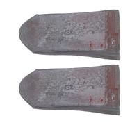 Angoily Accessoires pour Manches de Hache et Coins en Fer pour Manche de Hache pour Travaux Agricoles, Lot de 2pcs, Fixation Robuste pour Houe, Performance Toutes Saisons Absorption