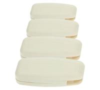 Angoily Accessoires pour Rideaux en Tissu Beige, Poignée Carrée Poids pour Stores Enrouleurs, Facile à Utiliser, Lot de 4 Pièces pour Rideaux en Tulle Doux à Domicile