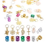 Angoily Accessoires pour Tresses Dreadlocks Ductilité en Alliage D'aluminium Forme Charmante et Délicate Lot de 150 Pièces pour Fête et Défilé de Mode