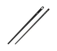 Angoily Acier Aiguilles à Coudre Lot de 2, pour Cuir, Noires | Flexibles et Fiables, Usage sur Trous Simples ou Doubles, Outil de Lacer pour Travaux de Maroquinerie